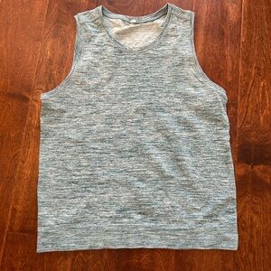 Athleta In Motion Seamless Tank - Heathered Teal- Size M